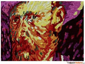 Van Gogh flower tableau