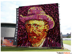 Van Gogh flower tableau