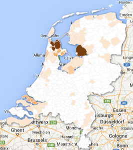 Where is Holland located tulips in holland